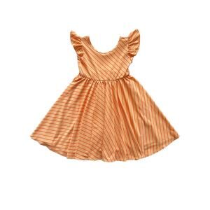DotDotSmile Orange Sherbet Twirl Dress Size 3/4